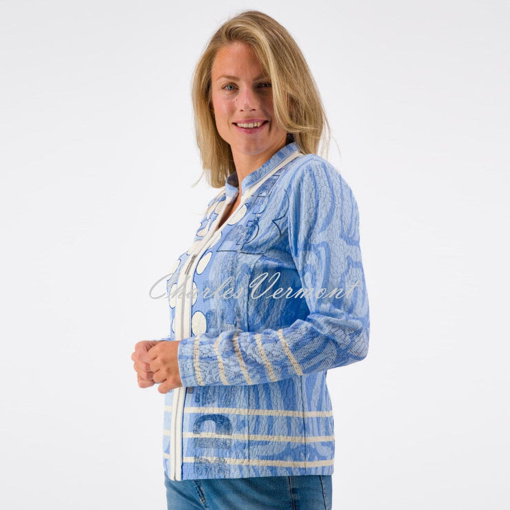 Just White Jacket with Rhinestone Detail- Style J2963