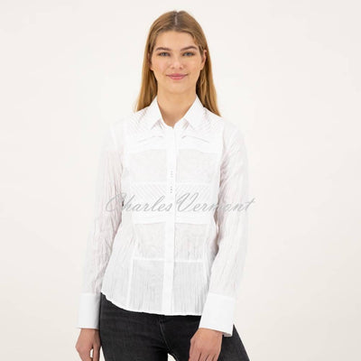 Just White Blouse - Style J2396