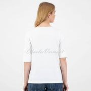 Just White Top with Satin Front - Style J2246