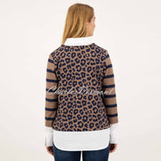 Just White Two-in-One Sweater Blouse - Style J2305