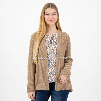 Just White Cardigan - Style J1968 (Camel)