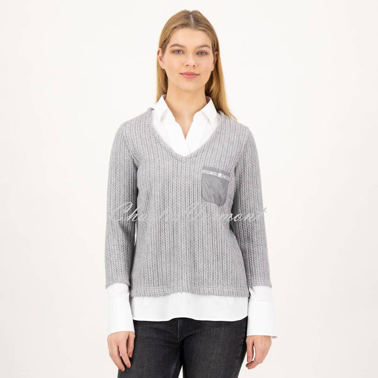 Two in on sale one sweater blouse