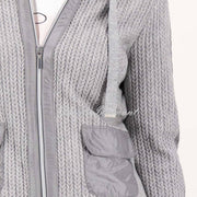 Just White Zip Cardigan Jacket - Style C2180