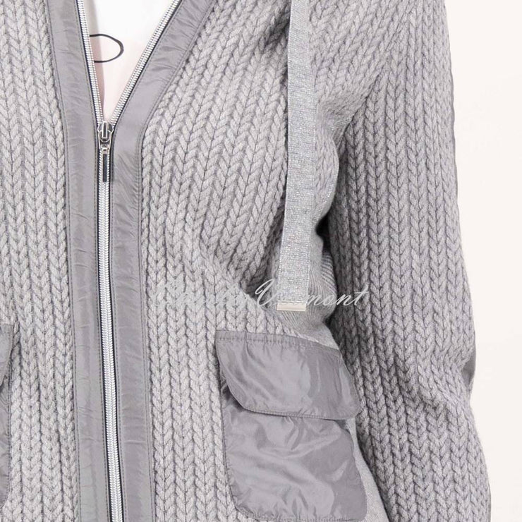 Just White Zip Cardigan Jacket - Style C2180
