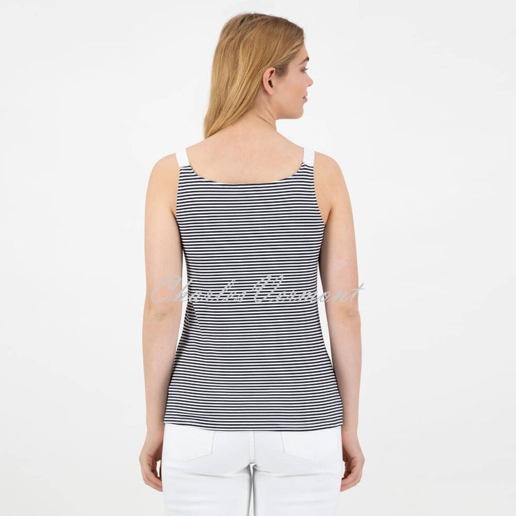Just White Striped Camisole - Style J1982 (Black / White)