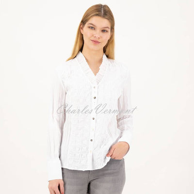 Just White Blouse - Style J2395