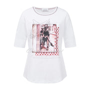 Just White Half-Sleeve Top – Style J1029