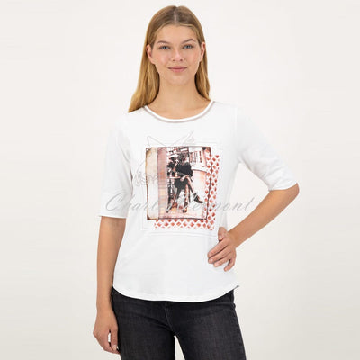 Just White Half-Sleeve Top – Style J1029