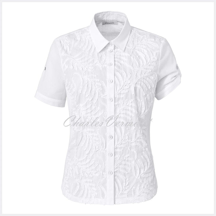 Just White Blouse (Embroidered Front) – Style 42462