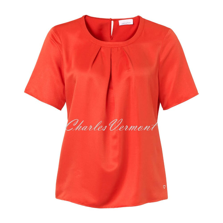 Just White Blouse – Style 42995 (Burnt Orange 350)