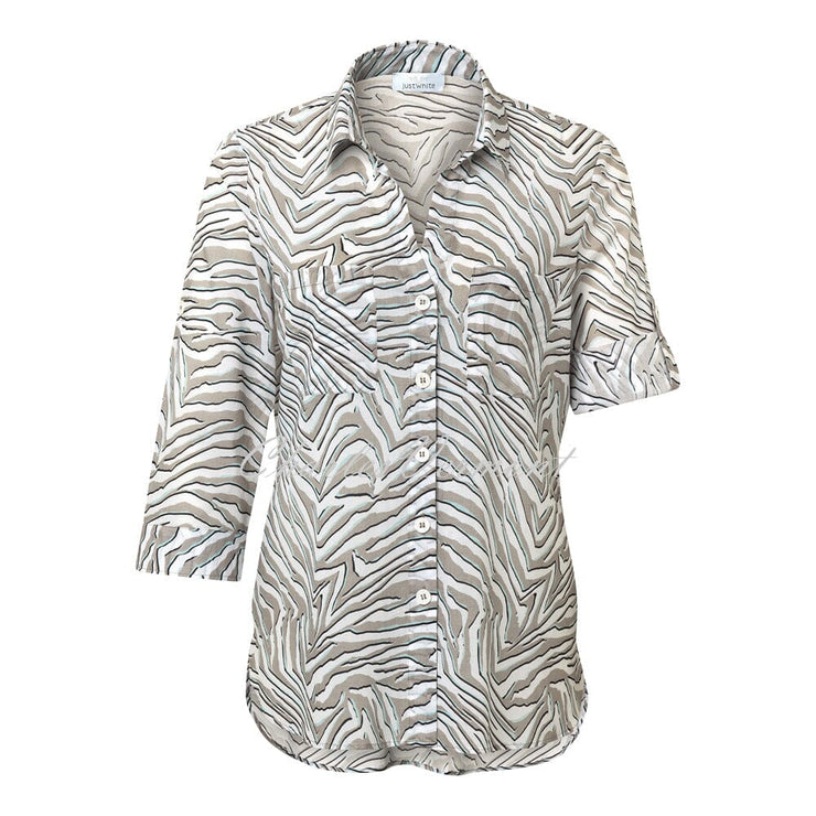 Just White Blouse – Style 43826