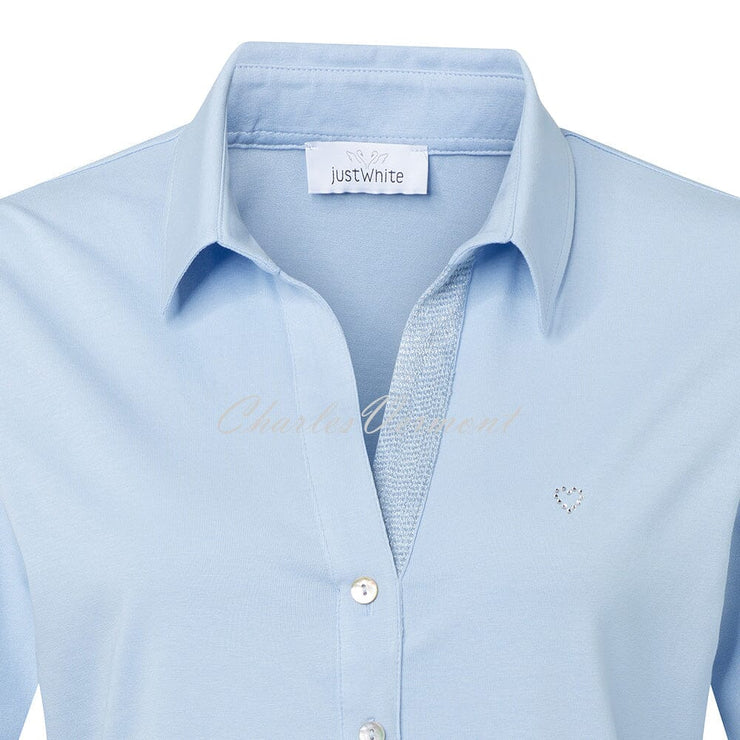 Just White Shirt – Style 43888-410 (Pale Blue)