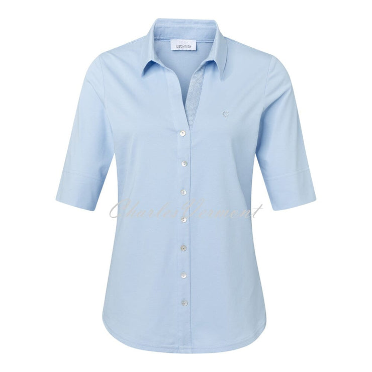Just White Shirt – Style 43888-410 (Pale Blue)