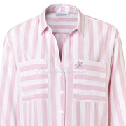 Just White Blouse – Style 44037-211 (Pink / White)