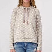 Just White Diamond Pattern Sweater – Style C1212