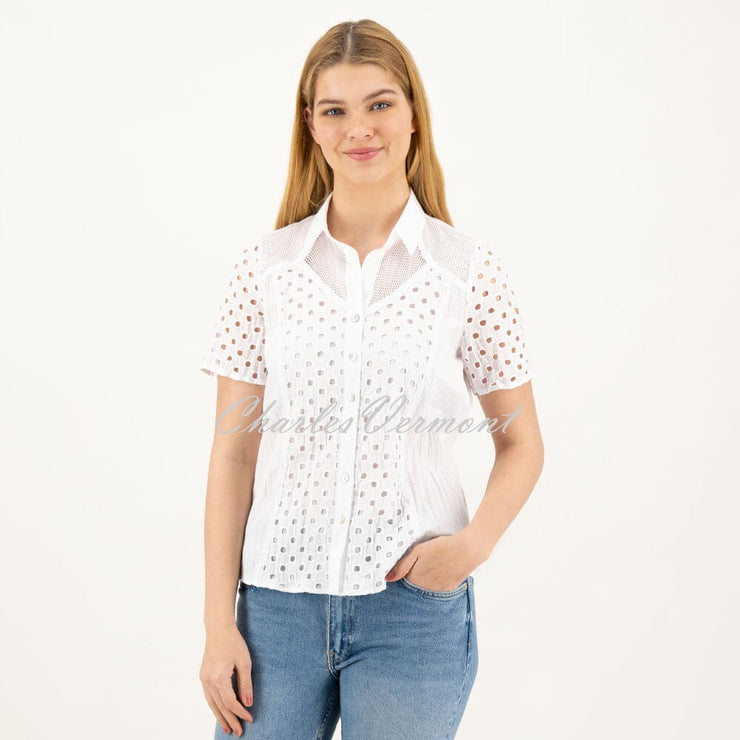 Just White Blouse - Style C1534