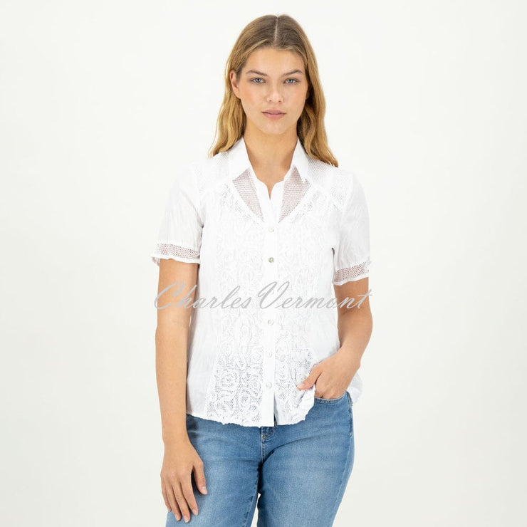 Just White Blouse - Style C1551