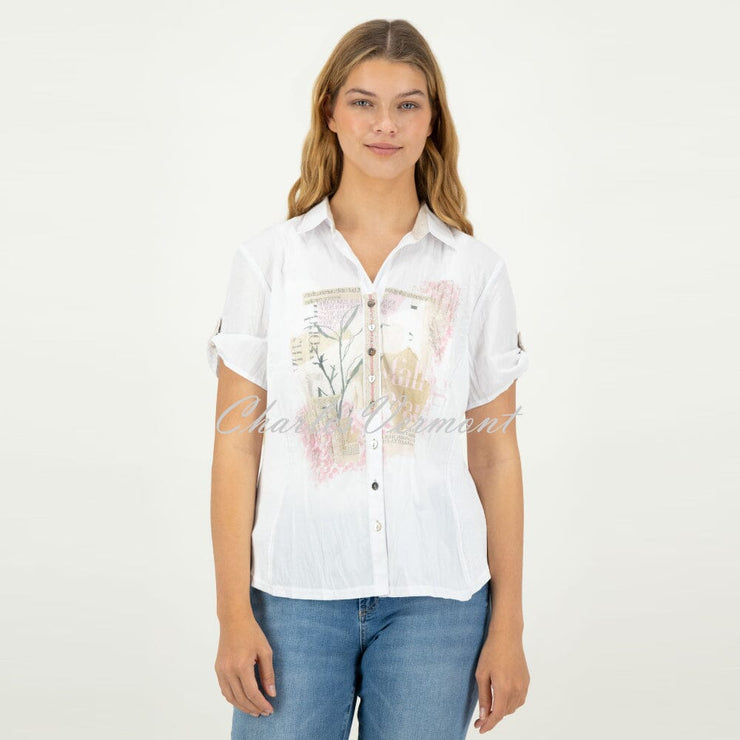 Just White Blouse - Style C1754