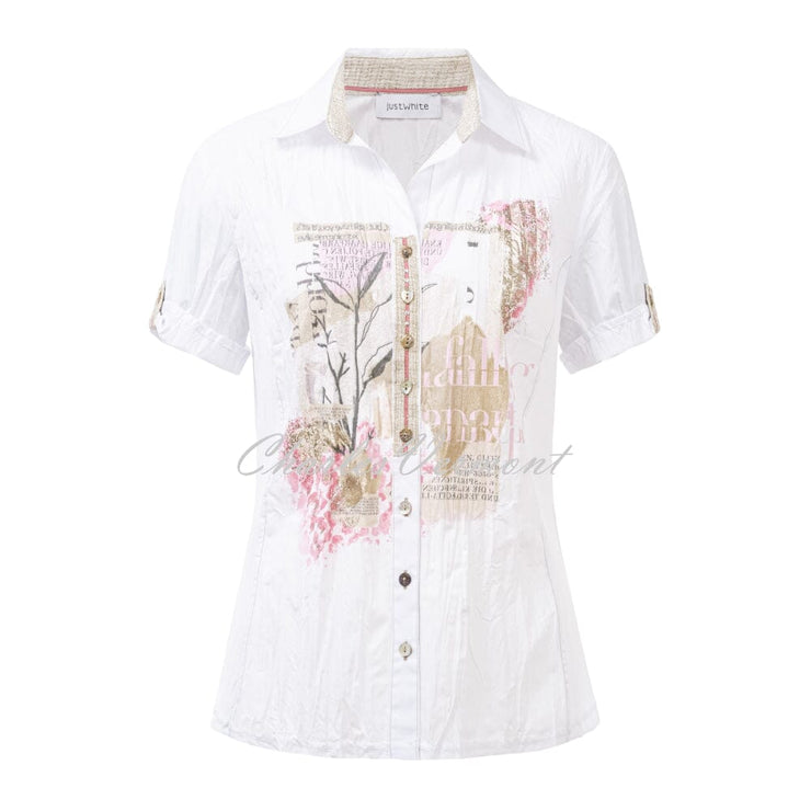 Just White Blouse - Style C1754