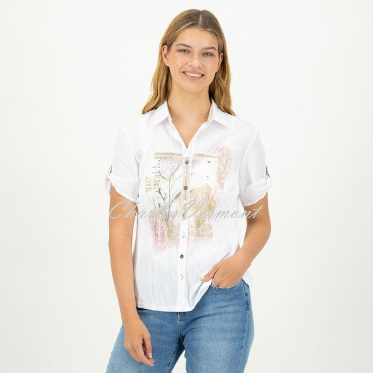 Just White Blouse - Style C1754