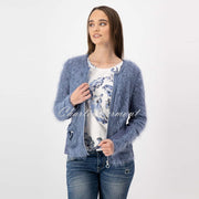 Just White Zip Cardigan – Style J1003-744