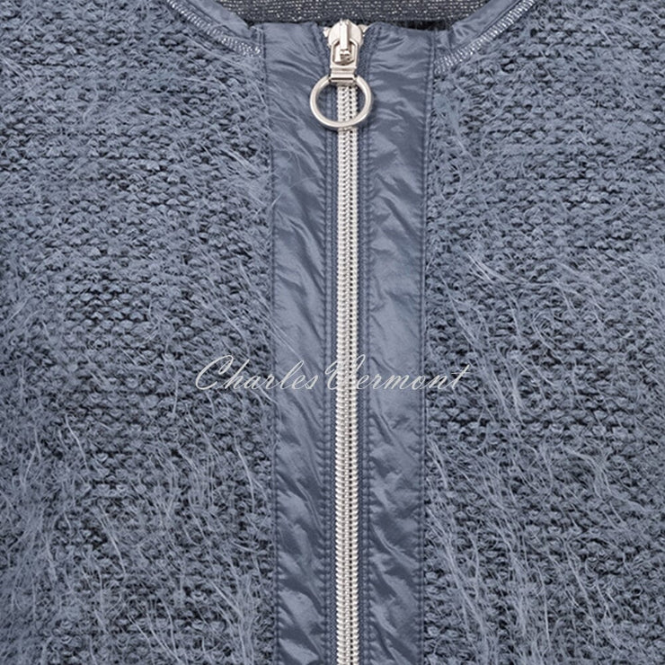Just White Zip Cardigan – Style J1003-744