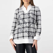 Just White Two-In-One Top – Style J1060