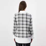 Just White Two-In-One Top – Style J1060
