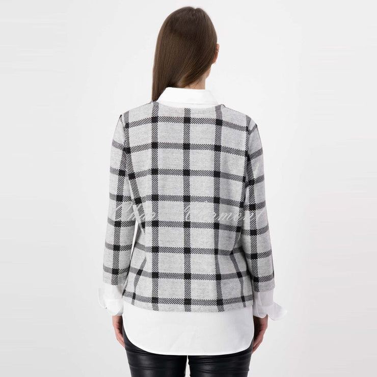 Just White Two-In-One Top – Style J1060