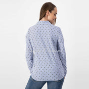 Just White Long Sleeve Printed Blouse – Style J1203