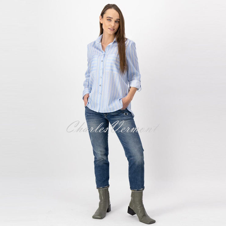 Just White Long Sleeve Blouse – Style J1209