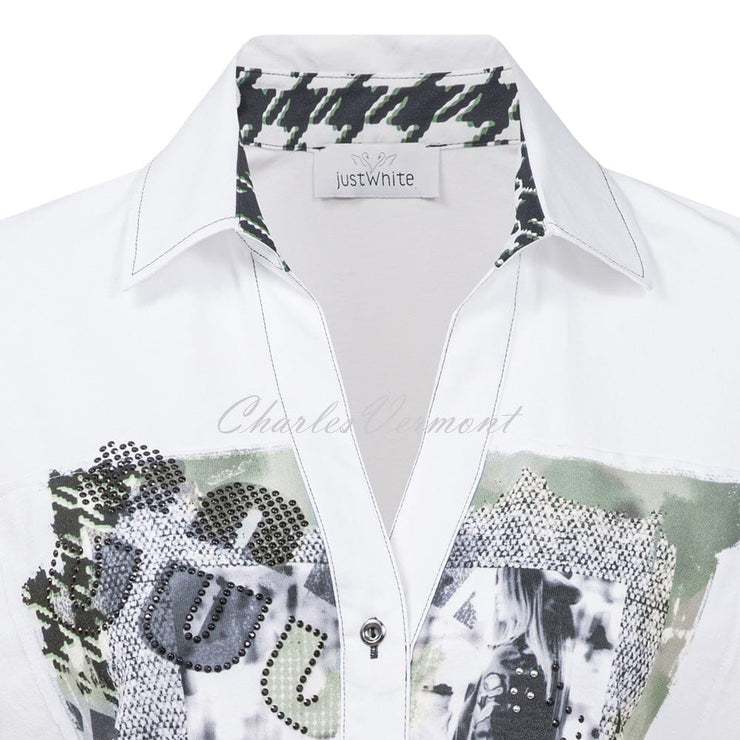 Just White Blouse – Style J1272