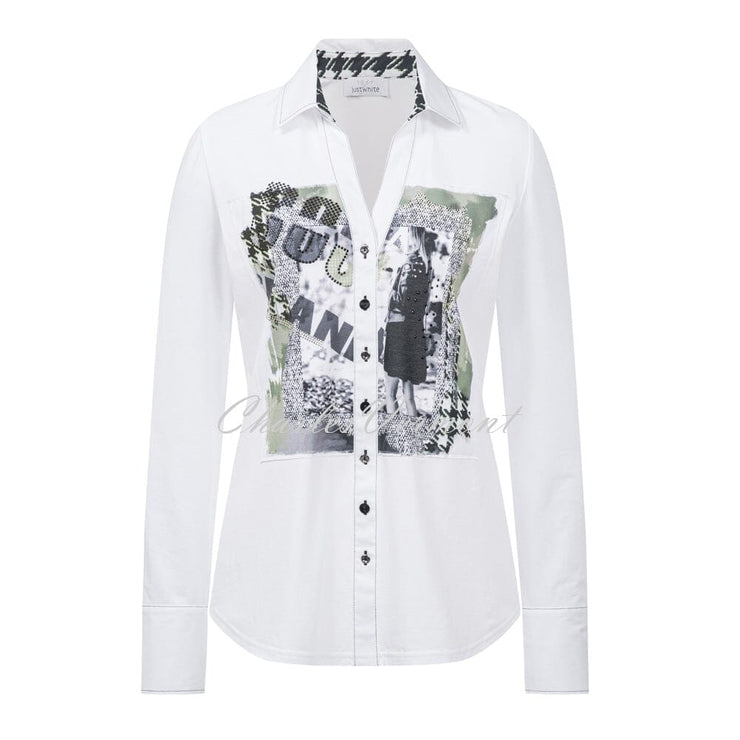 Just White Blouse – Style J1272