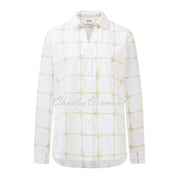 Just White Blouse - Style N1798 (White / Beige)
