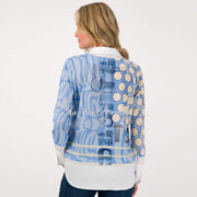 Just White Two-In-One Sweater Blouse - Style J3023