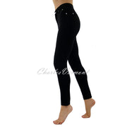 Marble 7/8th Ankle Grazer Skinny Jean – Style 2400-101 (Black)