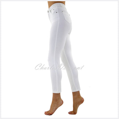Marble Cropped Leg  Skinny Jean – Style 2400-102 (White)