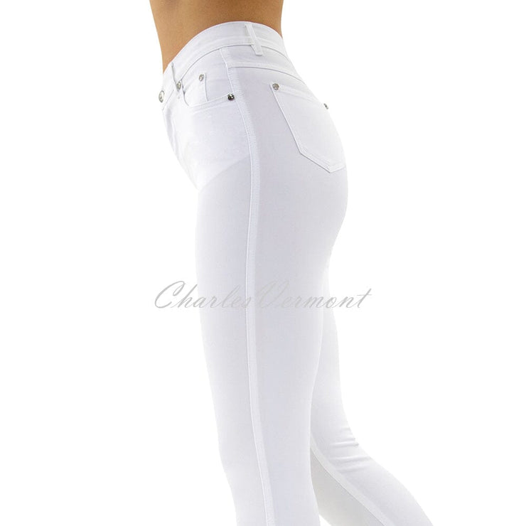 Marble Straight Leg Jean – Style 2403-102 (White)