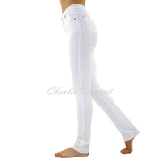 Marble Straight Leg Jean – Style 2403-102 (White)