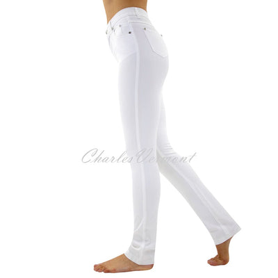 Marble Straight Leg Jean – Style 2403-102 (White)