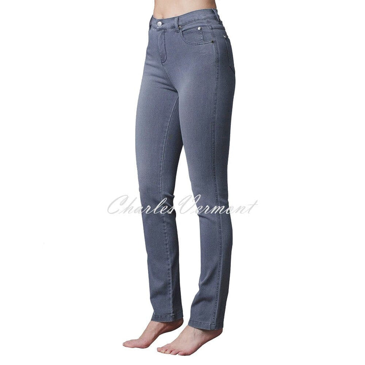 Marble Full Length Straight Leg Jean – Style 2408-182 (Grey Denim)