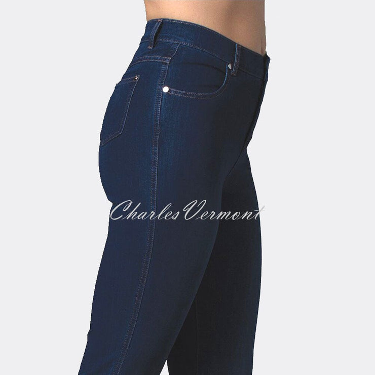 Marble Full Length Straight Leg Jean – Style 2408-183 (Dark Denim Blue)