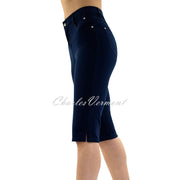 Marble Pedal Pusher Slim Leg Jean – Style 2409-103 (Navy)