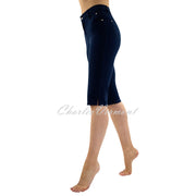 Marble Pedal Pusher Slim Leg Jean – Style 2409-103 (Navy)