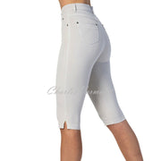 Marble Pedal Pusher Slim Leg Jean – Style 2409-106 (Light Grey)