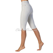 Marble Pedal Pusher Slim Leg Jean – Style 2409-106 (Light Grey)