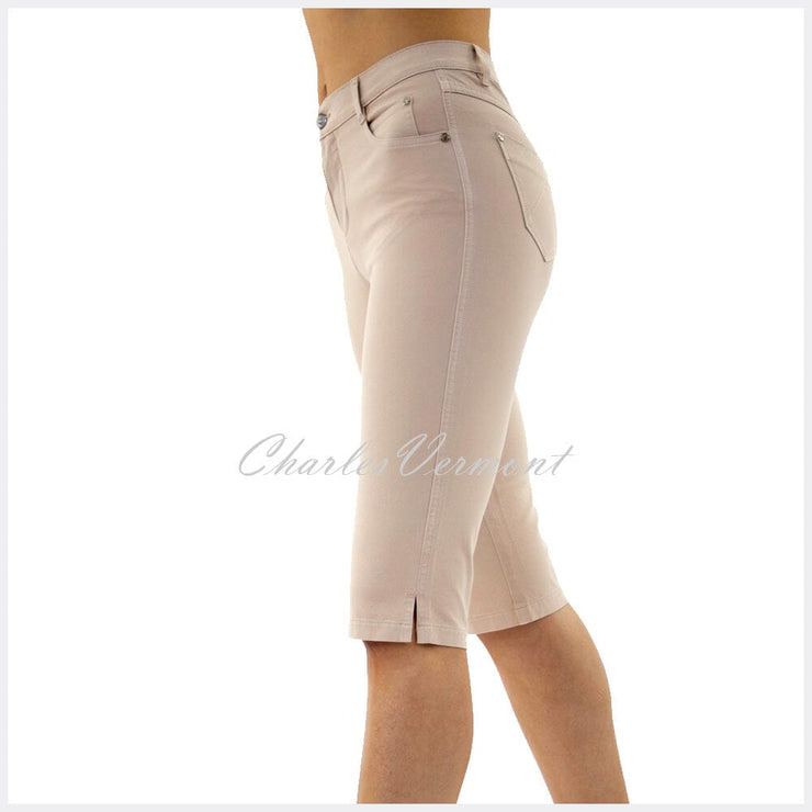 Marble Capri Leg Skinny Jean – Style 2409-185 (Beige)