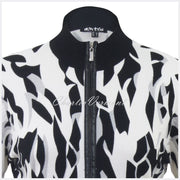 Marble Cardigan – Style 5398-106 (Black / Ivory / Grey)