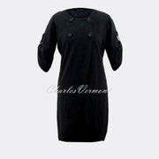 Marble Long-line Cardigan – Style 5422-101 (Black)