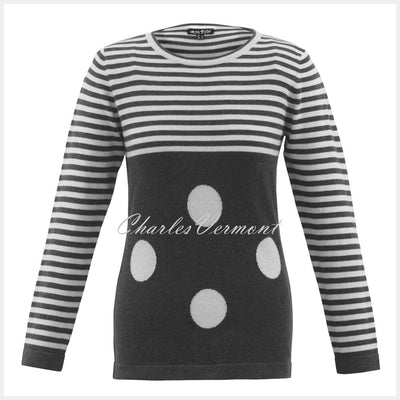 Marble Sweater – Style 5459-106 (Dark Grey / Light Grey)
